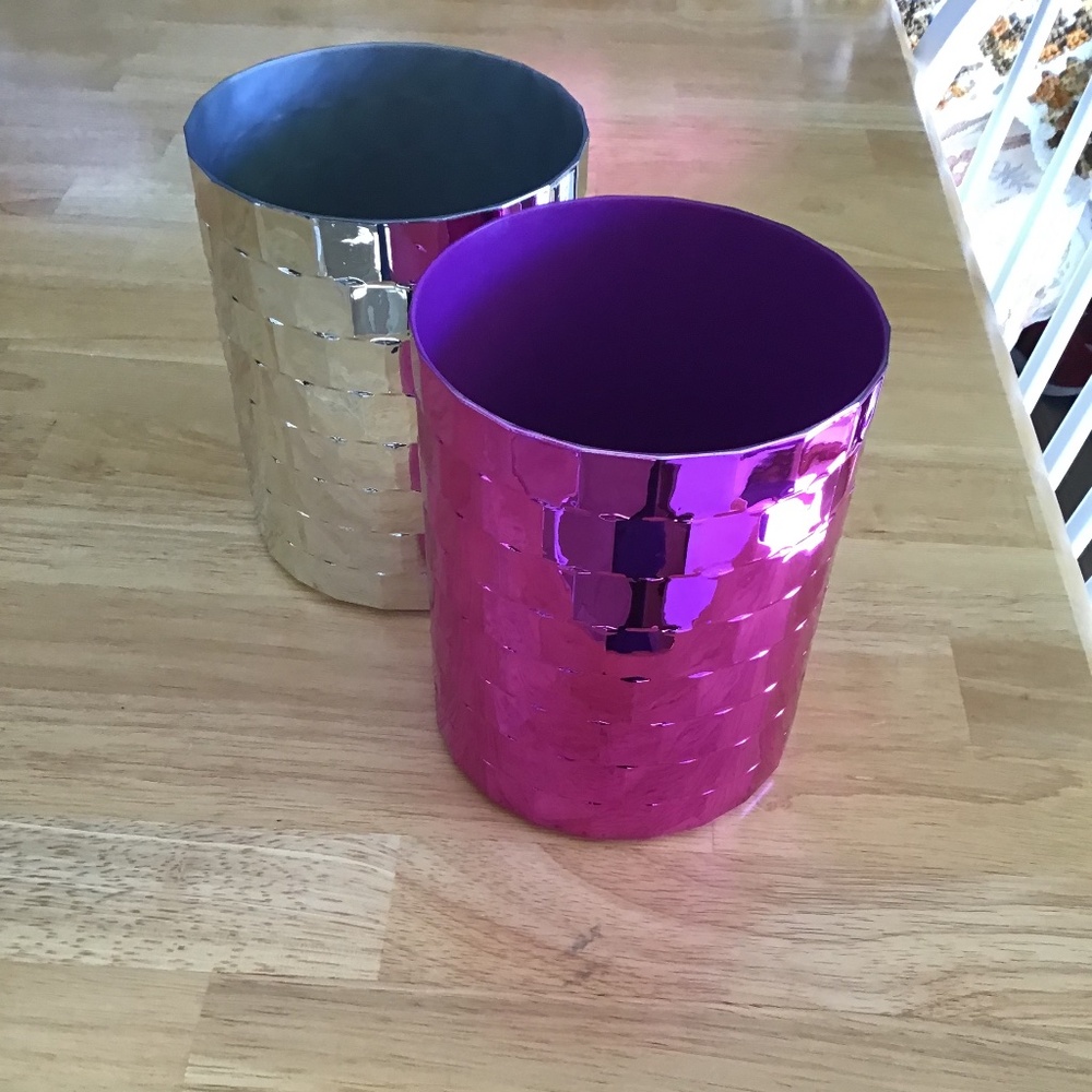 Target Bullseye Valentine’s Day Disco Ball Planter - 1 Silver and 1 Purple - Picture 2 of 10